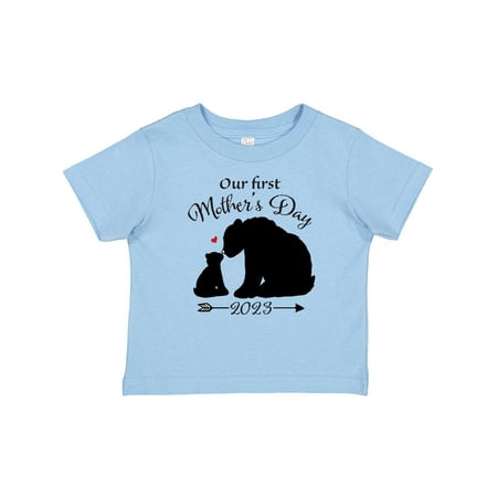 

Inktastic Our First Mother s Day 2023 Bears - Bear Silhouette Gift Baby Boy or Baby Girl T-Shirt
