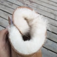 thumbnail image 2 of Zapatos de algodón acolchados de terciopelo para niños y niñas, botas de nieve de piel para bebés, botas antideslizantes de fondo suave para otoño e invierno, 2 of 6