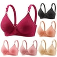 thumbnail image 3 of XFLWAM Womens Breathable New Air Bra Underwear Seamless High Support Ultra Bralettes Padded No Underwire Front Closure Bras, 3 of 3