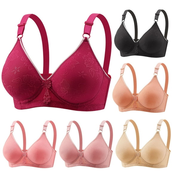 Otvok Bras Womans Comfortable Lace Breathable Bra Underwear No Rims