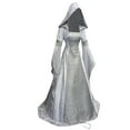 thumbnail image 3 of Turilly Women's Fashion Long Sleeve Hooded Gothic Dress Floor Length Cosplay Dress, 3 of 9