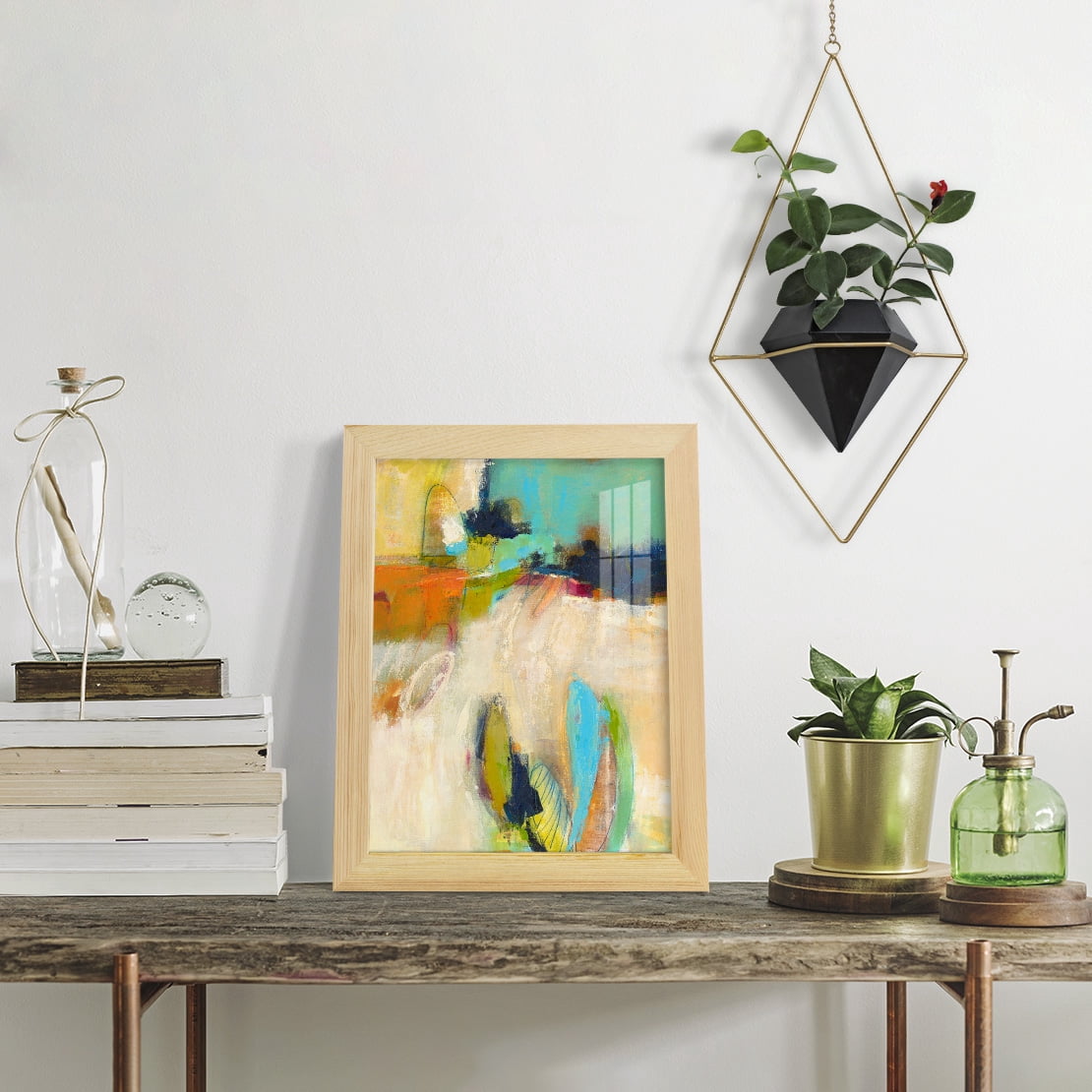 It All Adds Up - Framed Print w/glass - Natural Wood