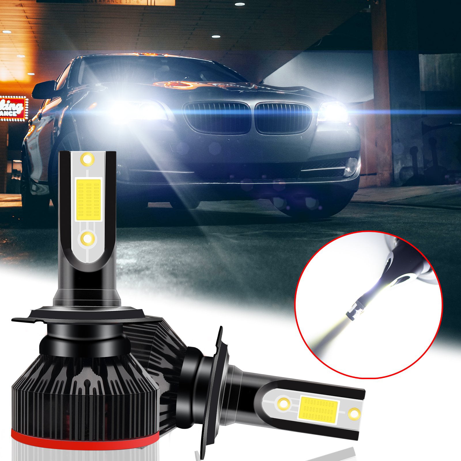 LED Headlight Bulbs Kit CREE H11 for Mitsubishi Outlander 2007-2015 Fog Light 6K 