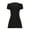 Black, variant on Ruimatai Women's Scoop Neck Button Down Short Sleeve Slim Fit A-Line Casual Mini Dresses for Women Summer Everyday & Date Wear