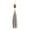 Gold Gray, variant on Boho Oval Nature Stone Velvet Suede Leather Tassel Pendant Long Women Necklace