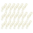 thumbnail image 4 of Metal Paper Clip, Craft Supplies Portable Musical Note Paperclip, For Office Home Gold, 4 of 8