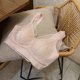 thumbnail image 4 of Ropa interior de látex con encaje para mujer, sujetador de una pieza sin costuras sexy con escote en V profundo, belleza en los hombros y espalda, dulce y ligero para verano, 4 of 5