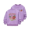 thumbnail image 1 of ZACPNCV Chandails en Molleton à Manches Longues pour Filles Tout-Petits Chandail Col Rond Violet 7-8 Ans, 1 of 6