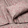 thumbnail image 7 of Beauty Threadz Microfiber Bed Sheet Set, Polyester (Twin, Grey Floral), 7 of 7