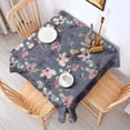 thumbnail image 2 of Pioneer Flower Floral Print Pattern Square Tablecloth,Waterproof Square Table Cover,Wipeable Spillproof Washable Table Cover for Home Kitchen Party Decor 42"X42"(107x107cm), 2 of 6