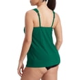 thumbnail image 2 of Solid Razzle Dazzle Underwire Tankini Top Swimsuit, 2 of 4