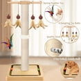 thumbnail image 2 of Tall Cat Scratching Post, Sisal, 33 Inches, Large Scratcher Tree Tower for Indoor Cats Adults with Hanging and Ball Track, 2 Mounting Methods Interactive Furniture Toys for All Ages C97, 2 of 3