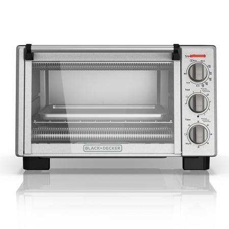 BLACK+DECKER 6-Slice Convection Toaster Oven, Stainless Steel, TO2055S ...