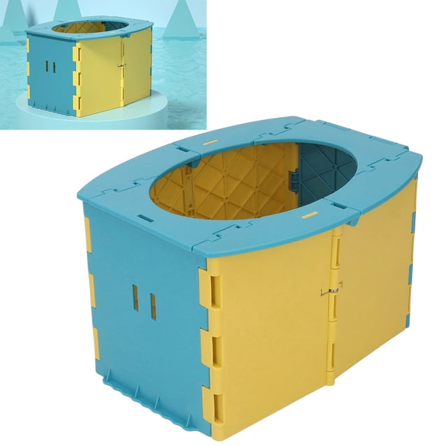 Silla De Entrenamiento Para Ir Al Baño, Asiento De Entrenamiento Portátil Plegable Encantador Multiusos Para Exteriores