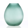 thumbnail image 1 of Green Whorl Decoración Florero Florero moderno Vidrio Transparente Arreglo de flores hidro Tomfeel Artesanía de vidrio, 1 of 2
