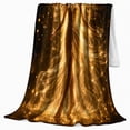 thumbnail image 2 of Celestial Angel Glow Golden Wings, Peaceful Celestial Art Scene, Warm Flannel Blanket for Living Room and Bedroom, Celestial Art Lovers Housewarming Gift, Fantasy Home Decor, 2 of 9