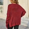 thumbnail image 6 of Tnhcen Women's Knit Sweater Round Neck Casual Top Soft Acrylic Pullover Front Pocket Comfort Wear Relaxed Fit S-XL, 6 of 9