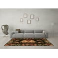 thumbnail image 3 of Ahgly Company Indoor Square Medallion Brown French Area Rugs, 3' Square, 3 of 4