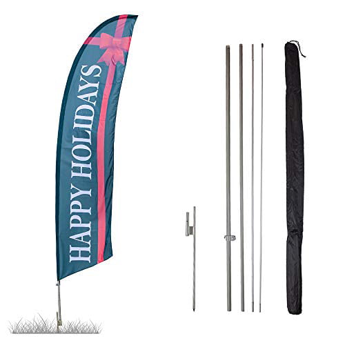 Cross Flag Base and Weight Bag Windless Feather Flag Pole Set Kit Swooper Flag Pole Set Vispronet No Flag Included 