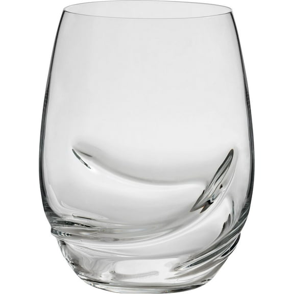 Trudeau Oxygen Stemless Wine Glasses 17 oz, Box of 2