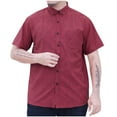 thumbnail image 2 of CHGBMOK Dress Shirts for Men Fashion Business Turndown Button Turndown Collar Pocket Short Sleeve Shirt Blouse L-6XL, 2 of 4