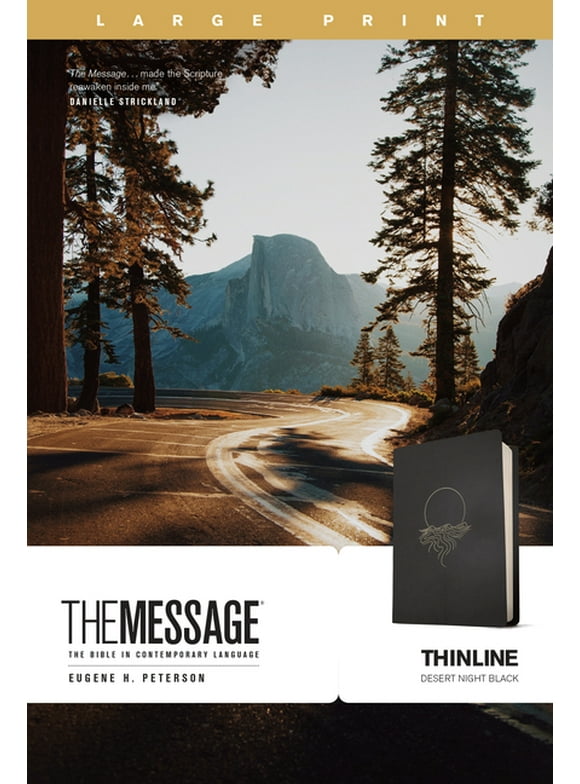 The Message Thinline, Large Print (Leather-Look, Desert Night Black) (Other)