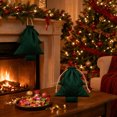 thumbnail image 7 of Fufafayo Christmas Tree Drawstring Bag Ornaments Hanging Decorations Window Party Decor Cute Tree Shaped Gift Bag for Indoor Outdoor Xmas Holiday Party Atmosphere Decor, 7 of 7