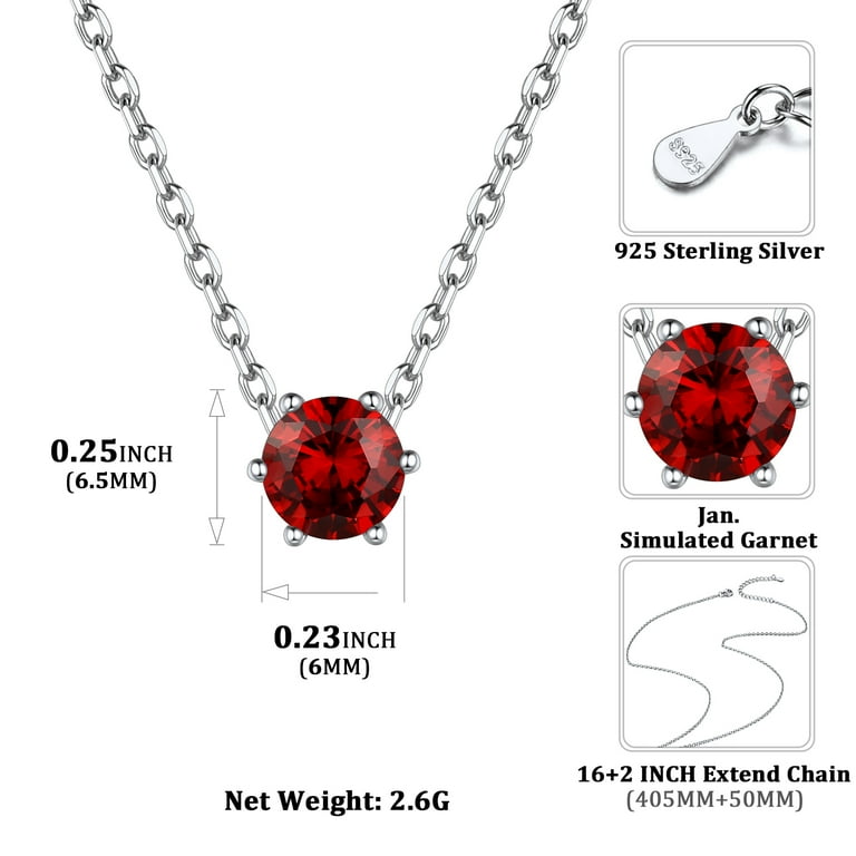 January birthstone shop necklace walmart