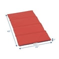 thumbnail image 3 of Angeles 1" 4 Section Folding Rest Nap Mat - Red/Blue, 3 of 4