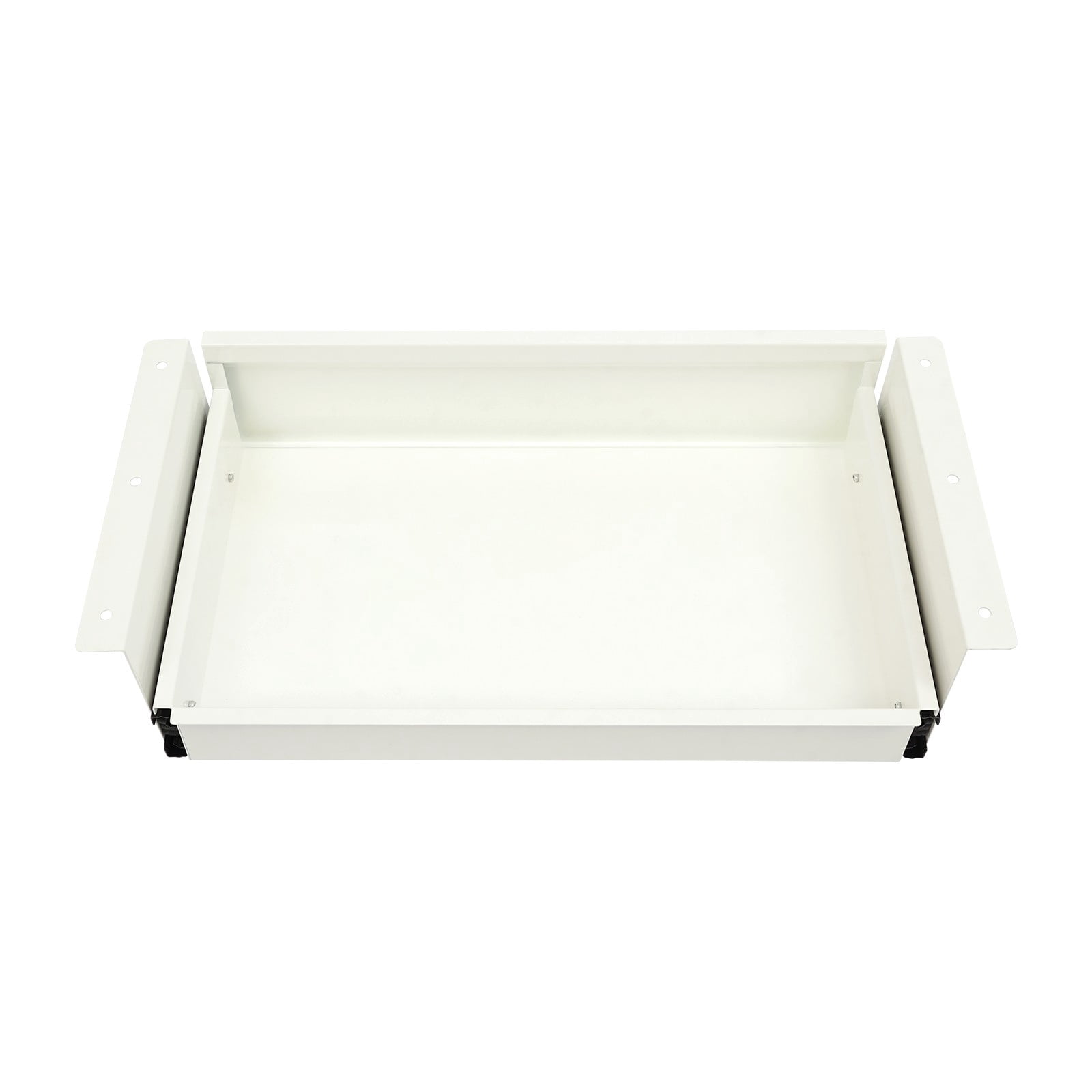 Under Desk Mounted Sliding Pull-out Drawer, Under Desk Drawer Slide Out,Workbench Drawers Storage Organizer Undermount Drawer