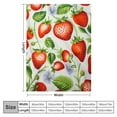 thumbnail image 4 of ARISTURING  Strawberry Blanket Cute Soft Lightweight Strawberry Flannel Throw Blanket for Bed Couch Sofa Sweet Fruit Fuzzy Blanket All Season Gifts for Girls Women Strawberry, 4 of 6
