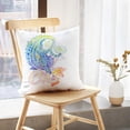 thumbnail image 5 of LALILO Throw Pillow Covers Floral Paisley Trendy Watercolour Cushion Cover 18" x 18", 2 Pack, 5 of 6