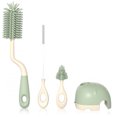 thumbnail image 2 of Botella Biberón Silicone Cepillos Conjunto Con Botella De Milk Botella De Piedra Pincel De Paja De Piedra De 360 ​​Grados Para Adultos Portátiles Tazas De Lavado Kit De Lavado Tipo De Rotary Verde Yuarrent HA011368-03B, 2 of 7