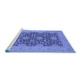 thumbnail image 2 of Ahgly Company Machine Washable Indoor Rectangle Oriental Blue Industrial Area Rugs, 5' x 7', 2 of 4