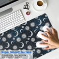 thumbnail image 4 of Long Mouse Pads for Desk,Blue Sun Moon Pattern Desk Mats on Top Of Desks, Desk Mouse Pad Extra Large with 3mm Non-Slip Base and Stitched Edge for Gaming,Office,Work,Home 31.5"x11.8", 4 of 6