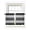 Black, variant on Aqua Striped Tier Curtains 24 Inch Length, Sheer Curtains for Bedroom Living Room Window Teal Ombre Farmhouse Stripes Rod Pocket Voile Drapes Kitchen Curtains Small Half Window 27.5"x24" 2 Panels