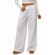 thumbnail image 2 of Pantalones Deportivos de Pierna para Mujer, Cintura Alta, Holgados, con Cordón Interior y Pierna Recta. XS, 2 of 9