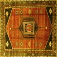 thumbnail image 1 of Ahgly Company Indoor Square Persian Yellow Traditional Area Rugs, 5' Square, 1 of 4