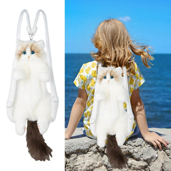 Binwennn Realistic Ragdoll Cat Women's Backpack Wallet Cute Shaped Handmade Bag And Cute Animal Backpack Subsonic Amp Occupation Dolls Dolls Look Real Quints Dolls 1990s Watercraft Amp Amp Fan 4400