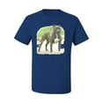 thumbnail image 2 of Wild Bobby, Pitbull Dog Animal Pet Lover, Dog Lover, Men's Graphic Tees, Royal, Small, 2 of 3