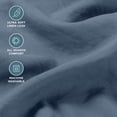 thumbnail image 3 of Bare Home Washed Sheet Set - Premium 1800 Collection - Deep Pocket - 4 Piece - Queen, Bering Sea, 3 of 8