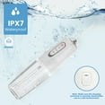 thumbnail image 6 of Gintenco water flossers for teeth, 3-mode oral irrigator with 230 ml water tank, for home and travel, 4 nozzles, white, 6 of 8