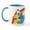 White/Blue Inside, variant on CafePress - Rooster Tail Mugs - 11 oz Ceramic Mug - Novelty Coffee Tea Cup