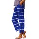 thumbnail image 2 of Pincandy Women's Fashion Printed Linen Blend Elastic Waist Casual Pants with Pockets, Button Decorated Split Hem, Casual & Daily Wear, 2 of 6