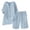 Light Blue, variant on felwors Women's 2 Piece Cotton Linen Set - Short Sleeve Shirt & Wide Leg Shorts Loose Fit Casual Breathable Spring Summer Outfit(Light Blue, M)