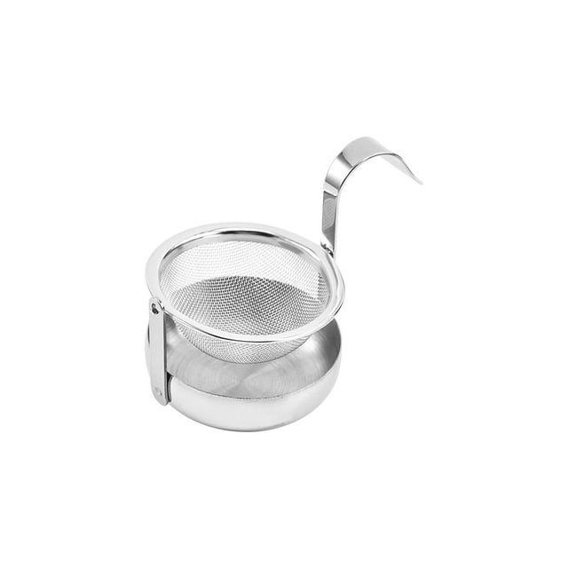 Colador de té giratorio Inteprter filtro de malla fina dorado y plateado infusor de café especias hierbas utensilios de cocina herramienta de Teteras Plata