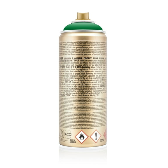 Montana Cans GOLD Spray Paint, 400ml, Shock Green
