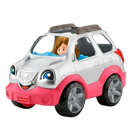 Fisher-Price Little People SUV, Press down on driver's seat for fun sounds, phrases and a song By
