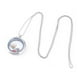 thumbnail image 2 of 2 piezas piezas de collar de aleación de bricolaje accesorios de collar de vidrio caja de fotos divertidas collar redondo colgante para mujer (blanco dorado), 2 of 5