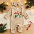 thumbnail image 2 of Karoyedx Baby Girls Clothes Infant Baby Girl Fall Outfit Sweatshirt Romper Letter Embroidery Long Sleeve Jumpsuit Newborn Clothes Beige Size,3-6 Months, 2 of 5